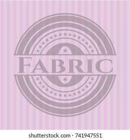 Fabric pink emblem