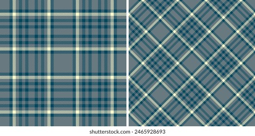 Fabric plaid background of seamless check vector with a tartan pattern texture textile. Set in gradient colors for cozy throws living room decor.