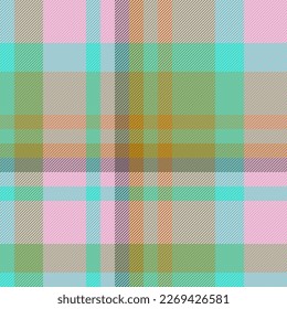 Planiervektor. Tartan-Stoffscheck. Hintergrundtexturmuster nahtlos in Pastellfarben und Brauntönen.