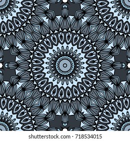 Fabric print for wallpaper colors floral ornament. vector illustration. seamless pattern