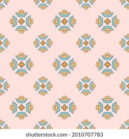 fabric repeat pattern, seamless vector repeat patterns, hand-drawn repeat patterns for textile, gift wrapper, background, etc. pattern swatch added to the swatch panel.
