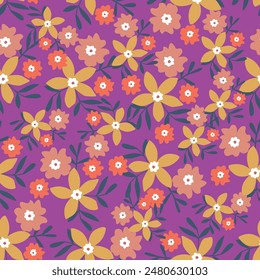 Tela que repite el patrón de las flores silvestres de color burdeos oscuro para un Fondo de pantalla o tela