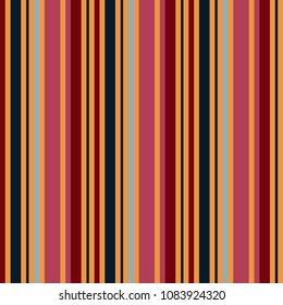 fabric Retro Color style seamless stripes pattern. Abstract vector background.

