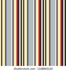 fabric Retro Color style seamless stripes pattern. Abstract vector background.

