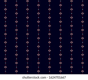 Fabric retro color style.stripe pattern with blue,red and white vertical parallel stripes.Vector abstract background.
