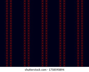 Fabric retro color style.stripe pattern with blue and red vertical parallel stripes.Vector abstract background.