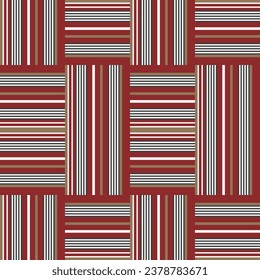 Fabric retro simple stripes for print or red background vintage Abstract of color full line background beige