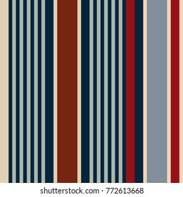 fabric Retro usa Color fashion style seamless stripes pattern. Abstract vector background.