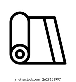 Fabric Roll Icon Vector Symbol Design Illustration