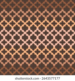 Fabric sameless pixel geometry navajo patterns, cross stitch embroidery, native ethnic tradition design