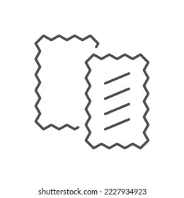 Fabric samples line outline icon