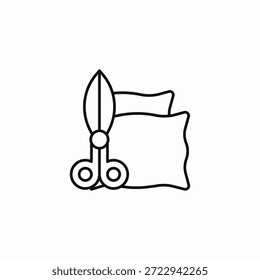 Stoffschere Schneiden Symbol Vektor