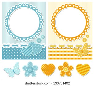 Fabric scrapbook set
