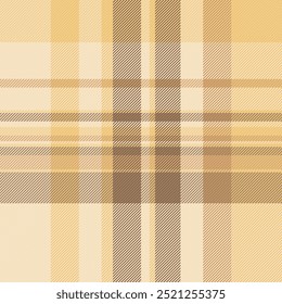 Fabric seamless check of pattern textile vector with a plaid background tartan texture in light and orange colors.