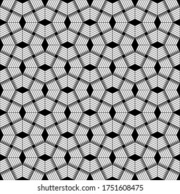 fabric seamless pattern, abstract geometric background, vector illustration 