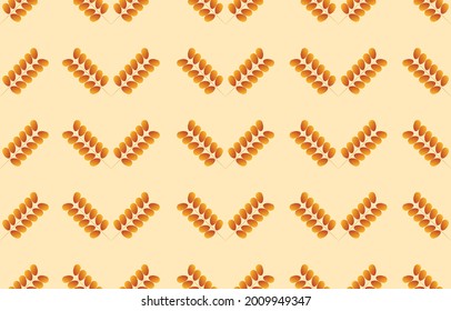 Stoff Nahtlose Muster Hintergrund des Herbstes Konzept gelbe Blätter, Vektorgrafik.