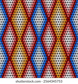 Fabric seamless pattern ethnic background 