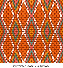 Fabric seamless pattern ethnic background 