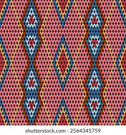 Fabric seamless pattern ethnic background 