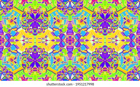 Patrón de infiltración de tejido.  Fondo de mosaico de verano o primavera.
