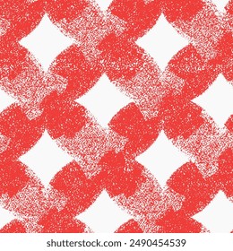 fabric seamless pops cultures tomato red texture with geo textured shapes pattern, grunge background, trendy digital print pattern designs 