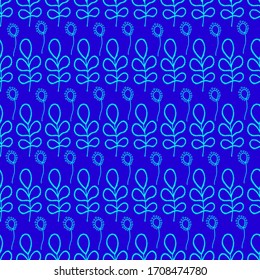 fabric seamless vector colored floral print