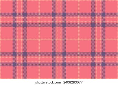 Fabric seamless vector of pattern plaid background with a tartan texture textile check in red and violet colors.