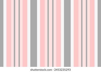 Fabric seamless vertical of stripe vector background with a textile lines pattern texture in dark gray and misty rose colors.