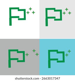 Uma seção de tecido ligada ao poste na borda esquerda