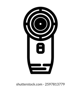 fabric shaver clothes care line icon vector. fabric shaver clothes care sign. isolated contour symbol black illustration