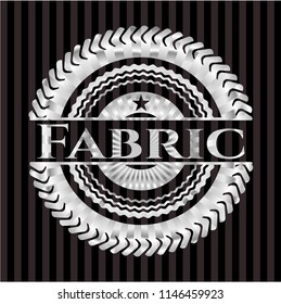 Fabric silver badge or emblem