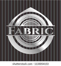Fabric silvery badge