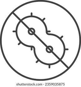 Icono vectorial de especificación de estructura - Anti Bacteriano