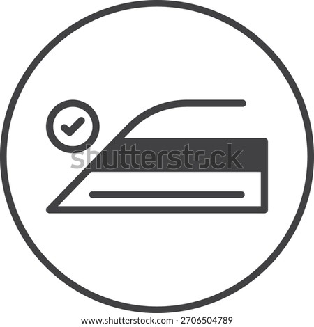 Fabric Specification Vector Icon - Iron Safe