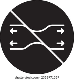 Fabric Specification Vector Icon - Non Stretch Material