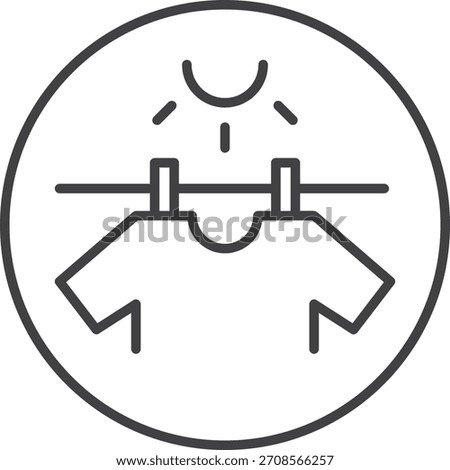 Fabric Specification Vector Icon - Sun Dry