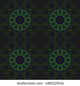 Fabric spring ornament with tiles. Seamless rhombus pattern. Abstract holiday wrapping paper.Vector tiled background.