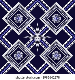 
Fabric star ethnic seamless pattern traditional background Design