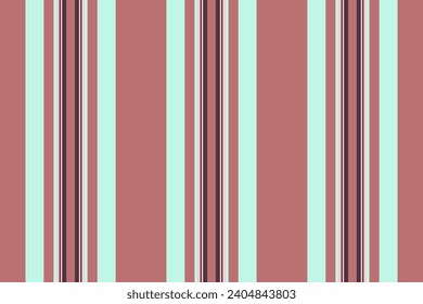 Fabric stripe vertical of seamless pattern vector with a texture background textile lines in light and red colors.