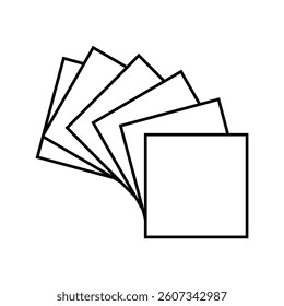 fabric swatches dressmaking fashion line icon vector. fabric swatches dressmaking fashion sign. isolated contour symbol black illustration