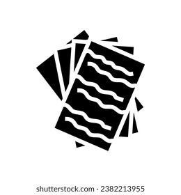 fabric swatches interior designer glyph icon vector. fabric swatches interior designer sign. isolated symbol illustration