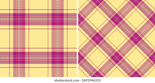 Fabric tartan pattern of seamless plaid vector with a background textile texture check. Set in gradient colours for decorative napkins, dinner parties.