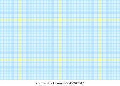 Fabric tartan seamless of vector background pattern with a check textile texture plaid in light and cyan colors.