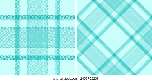 Fabric tartan seamless of vector check textile with a background texture pattern plaid set in trendy colors.