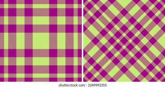 Fabric tartan vector. Plaid background seamless. Texture textile pattern check in set.