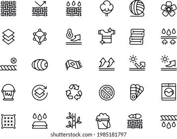 Fabric technology icon set vector design 