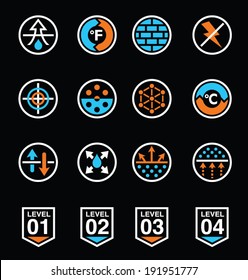 Fabric technology icons