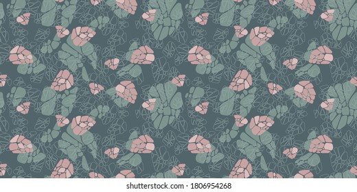 Fabric textile abstract vector patterns. Pastel colors. Soft palette.