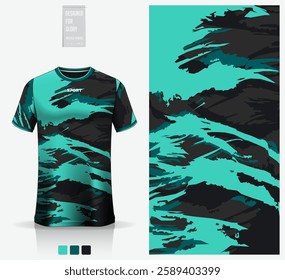 Fabric textile design for football, soccer, American football, rugby, badminton, cycling, athletic, basketball, baseball, espotrs, motocross, yoga or sportswear. Sport jersey mockup for football kit.