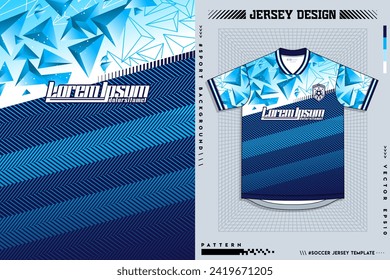 Fabric textile design front view for sport tshirt soccer jersey mockup extreme sport jersey team, motocross, racing, cycling, fishing, diving, leggings, football, gaming